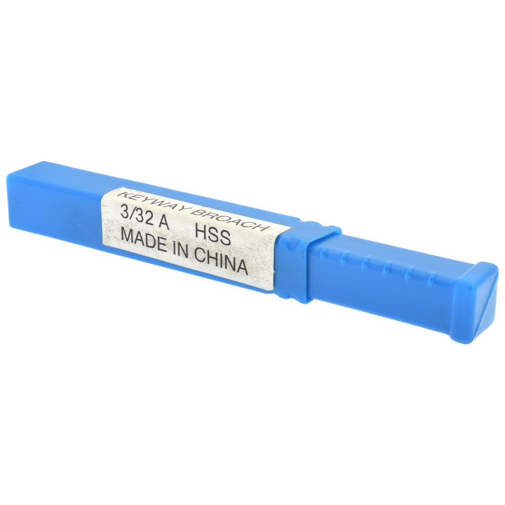 Value Collection Keyway Broach: Style A, High Speed Steel, 3/32" Wide - 395-1006