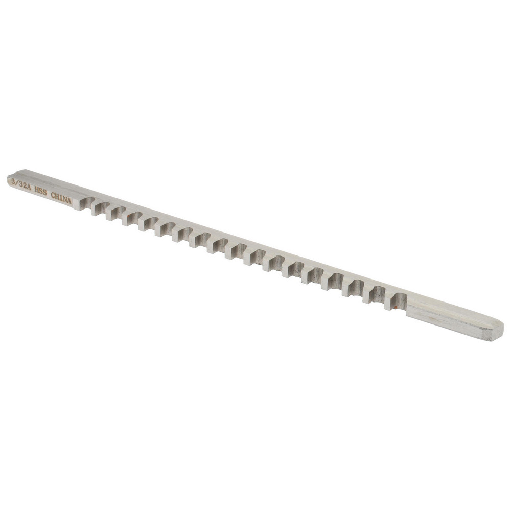 Value Collection Keyway Broach: Style A, High Speed Steel, 3/32" Wide - 395-1006