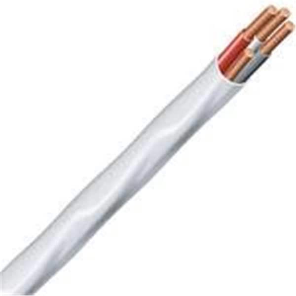 Southwire NM-B, Building Wire, 14 AWG, 3C, White, Solid, 50 ft - 6998728