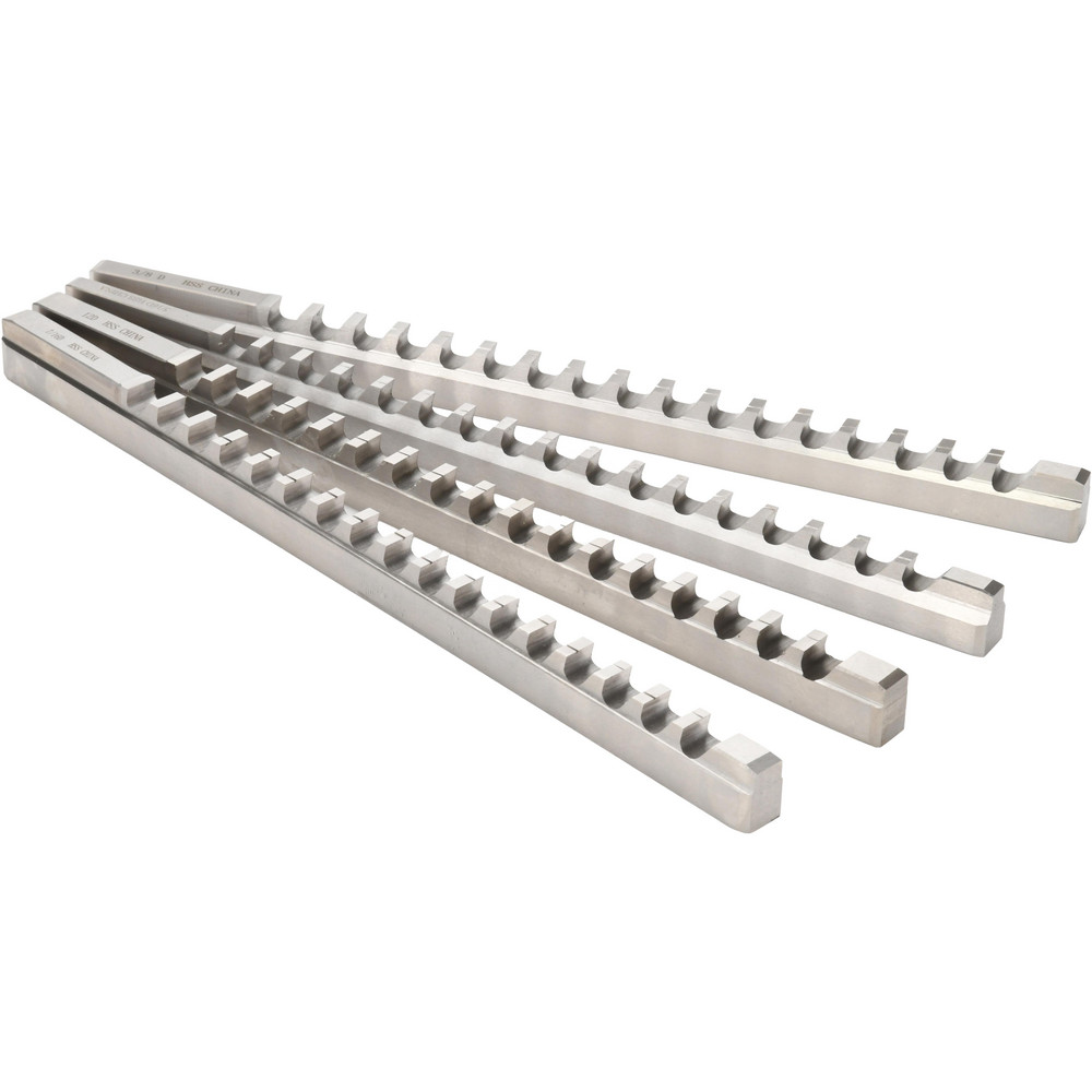 Value Collection 22 Piece, 5/16 to 1/2" Keyway Width, Style D Keyway Broach Set - 1395-0323