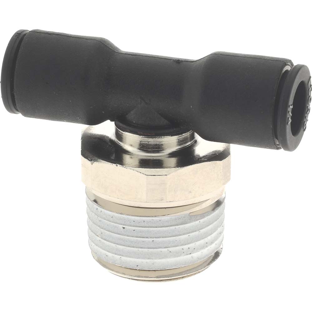 SMC PNEUMATICS Push-to-Connect Push-to-Connect Fitting: Branch Tee, NPT, 1/4" OD - KQ2T07-36AS