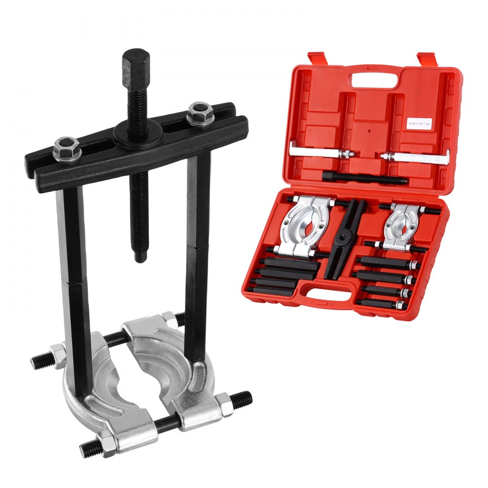 VEVOR Bearing Puller Kit 14-Piece, 5 Ton Bearing Separator, Pinion Wheel Bearing Removal Kit with 2" and 3" Jaws, Bearing Separator and Puller Set, Heavy Duty Bearing Splitter Tool Kit with Case - KPSZCLBQ14JT4TQISV0