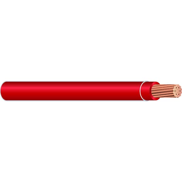 Southwire THHN, Building Wire, Copper, 10 AWG, 1C, Red, Stranded, 500 ft - 64471001