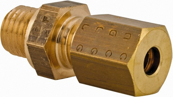Legris Compression Tube Connector: 4 mm Tube OD, Compression x MBSPP - 0101 04 10