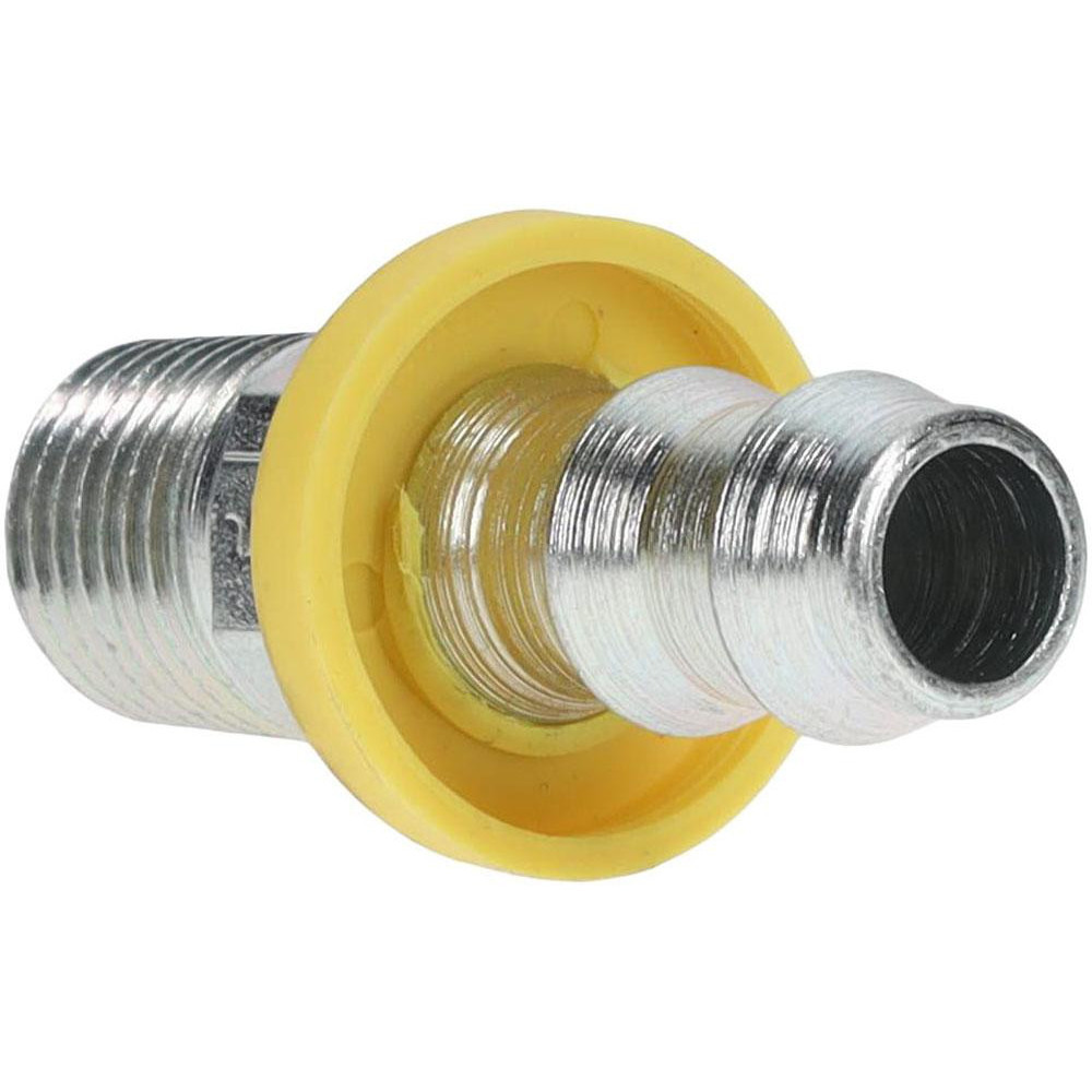 Parker Hydraulic Hose Male NPTF Pipe Rigid Fitting: 0.5" ID, 8 mm, 1/2-14 - 30182-8-8
