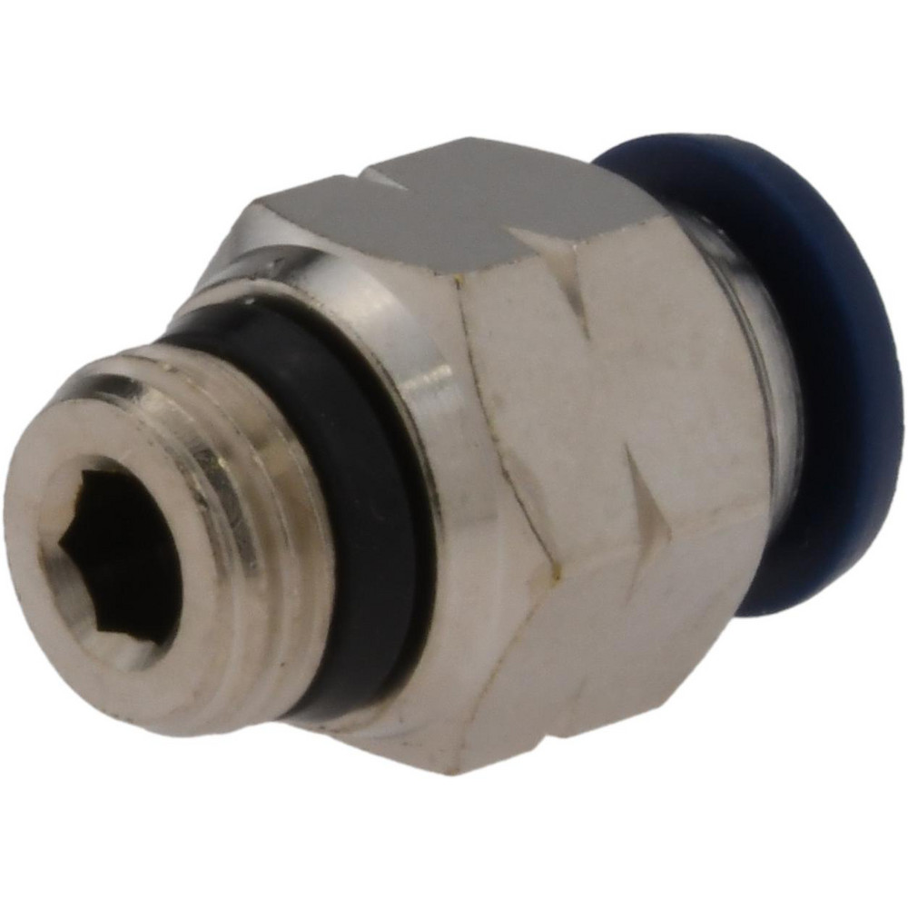 PRO-SOURCE Push-to-Connect Tube x Universal Thread Fitting: Straight & Male, 1/8 Thread, Universal, 1/4" OD - 2555514865PRO