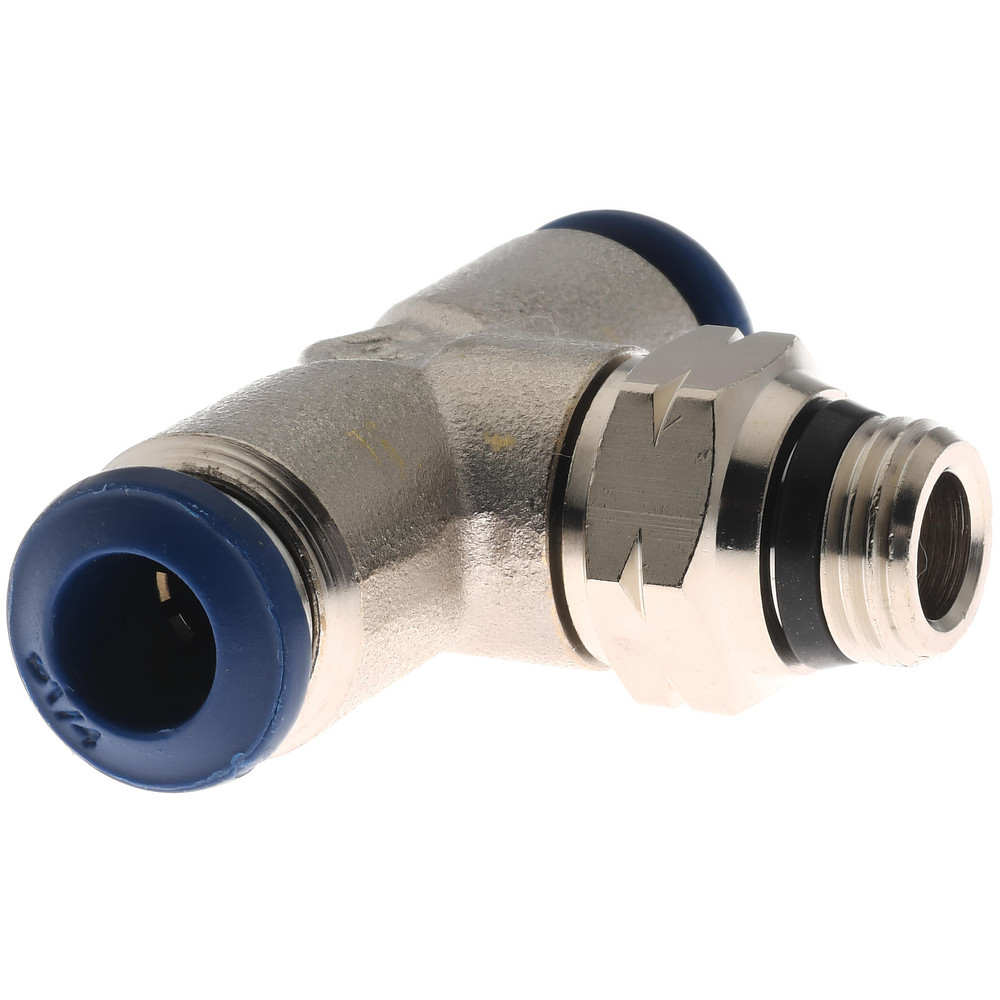 PRO-SOURCE Push-to-Connect Tube x Universal Thread Fitting: Straight & Male, 1/8 Thread, Universal, 1/4" OD - 2555514865PRO