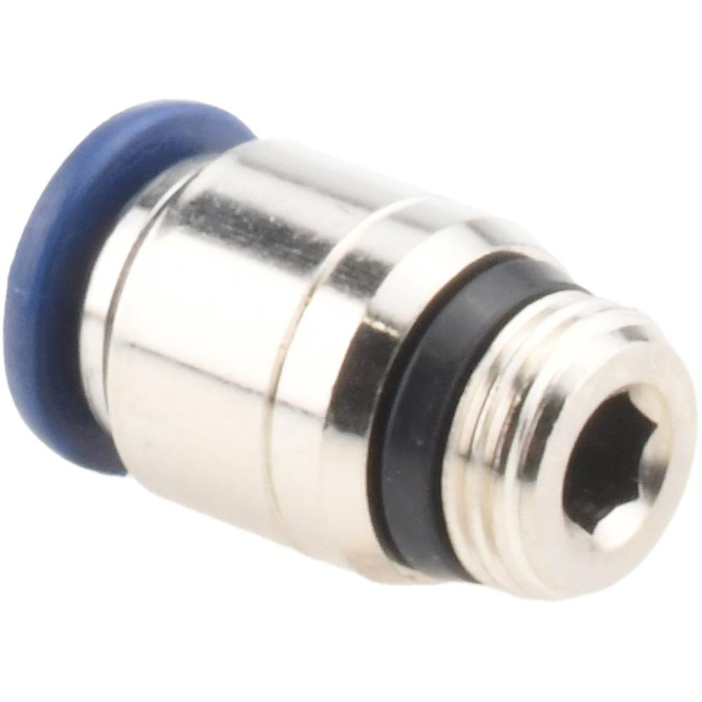 PRO-SOURCE Push-to-Connect Tube x Universal Thread Fitting: Straight & Male, 1/8 Thread, Universal, 1/4" OD - 2555514865PRO