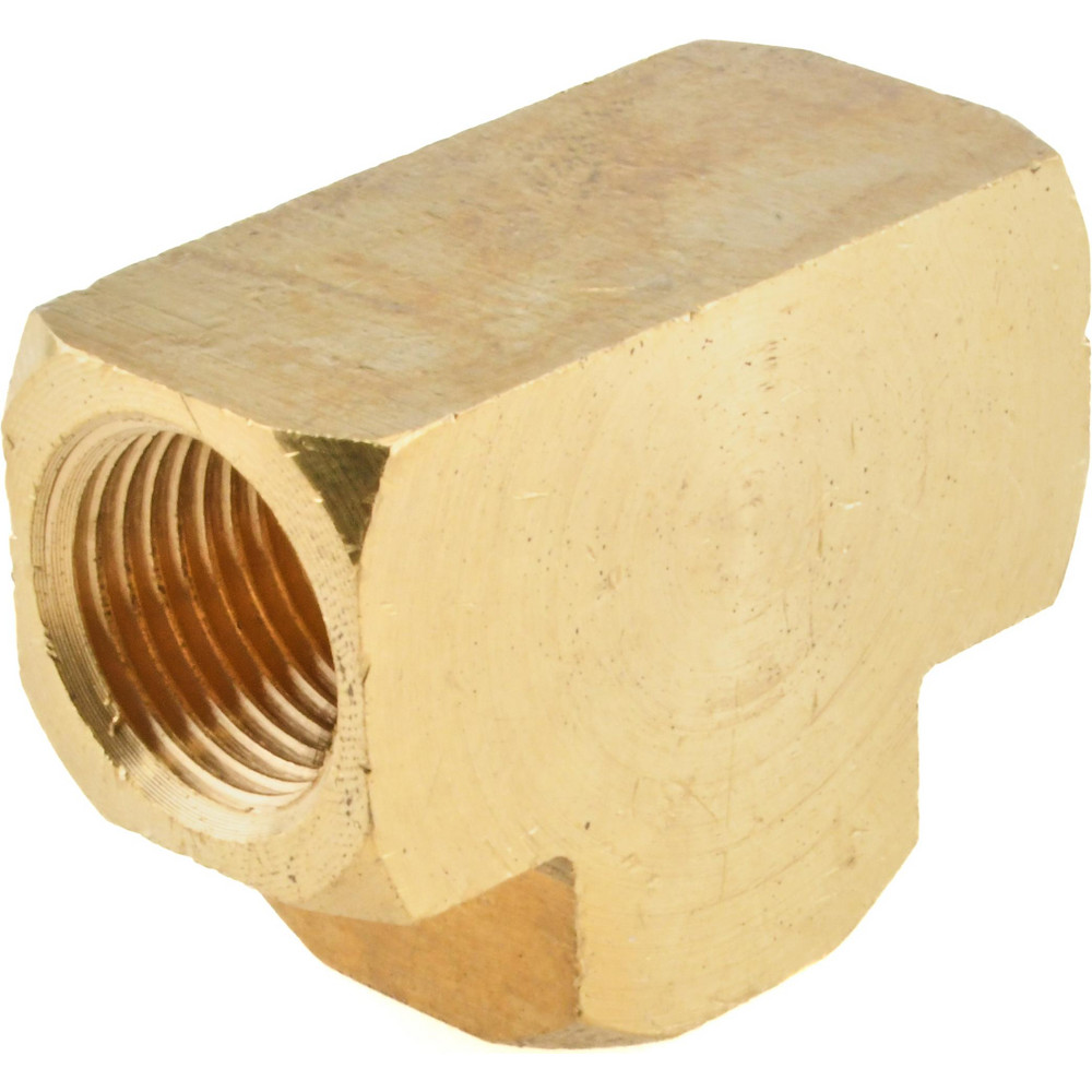 CerroBrass Industrial Pipe Female Tee: 3/8" Female Thread, FNPT - 28027