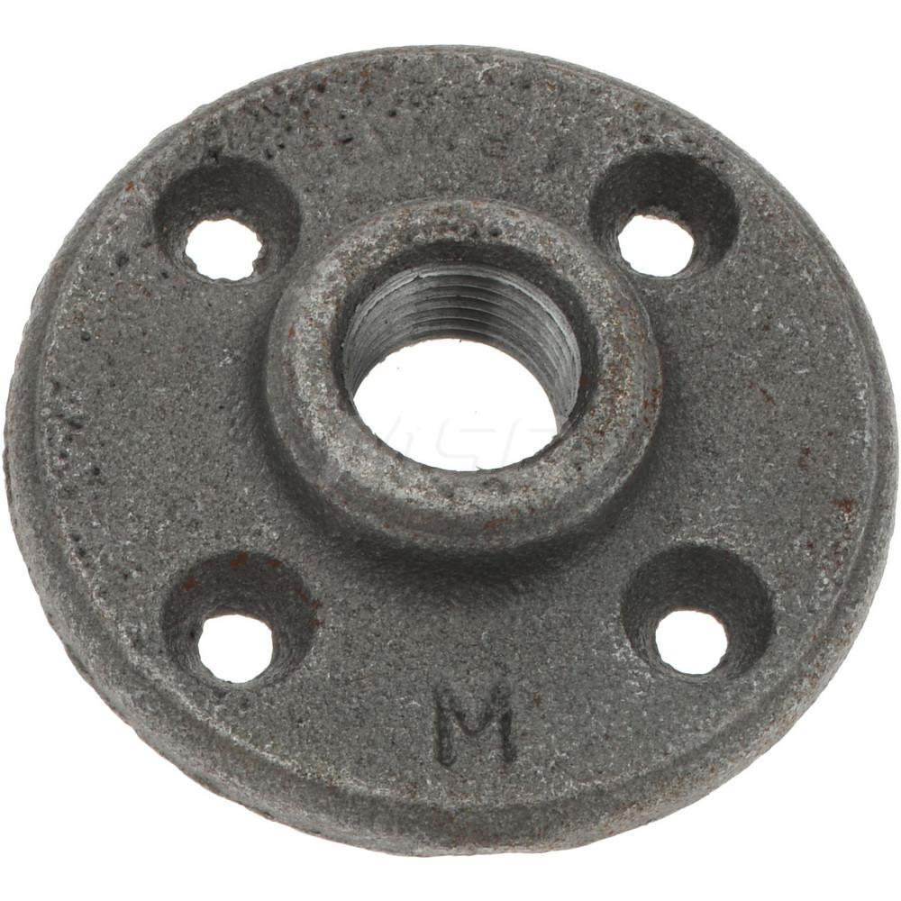 Anvil 1/2" Pipe, 3" OD, 5/8" Hub Length, Black Floor Pipe Flange - 0310105002