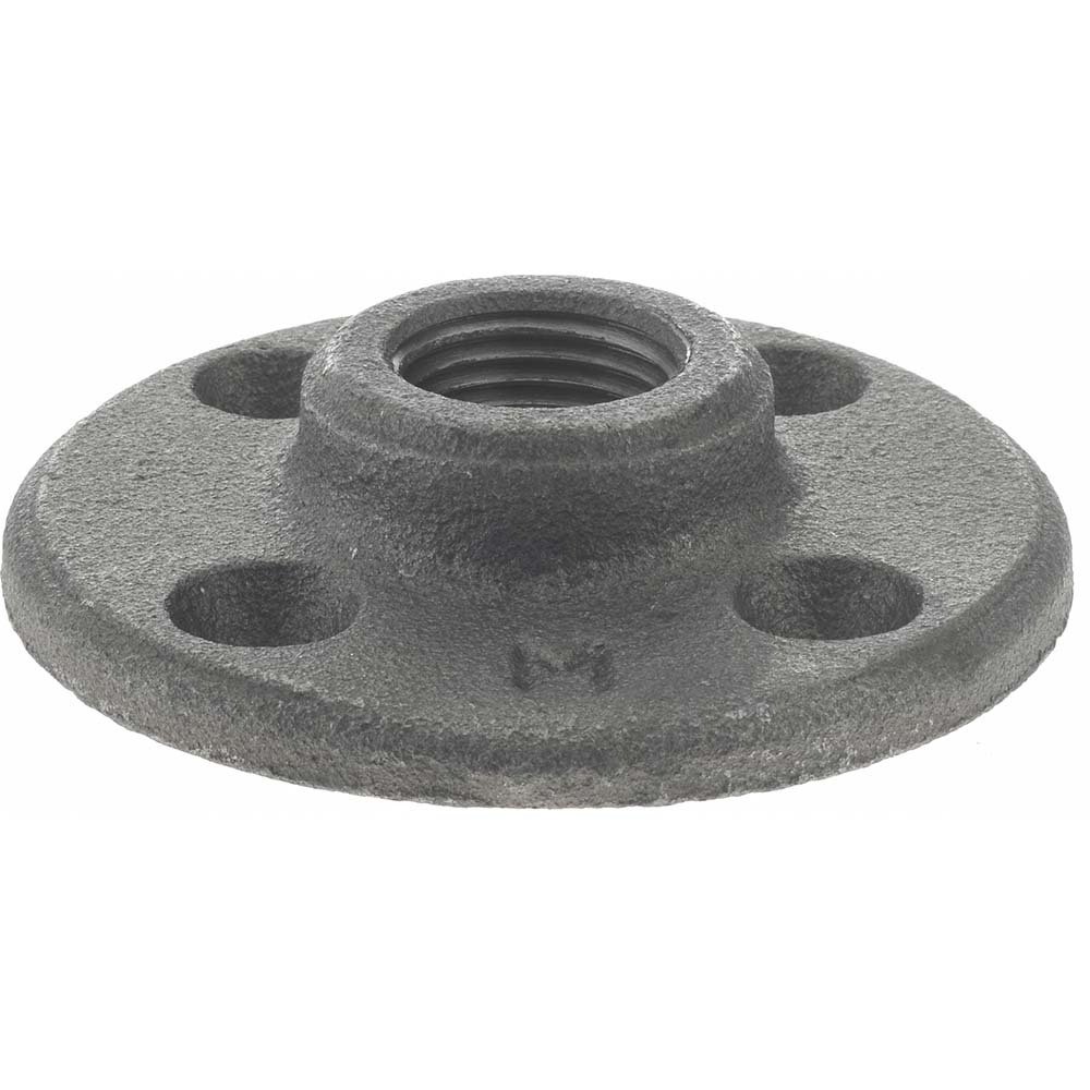 Anvil 1/2" Pipe, 3" OD, 5/8" Hub Length, Black Floor Pipe Flange - 0310105002