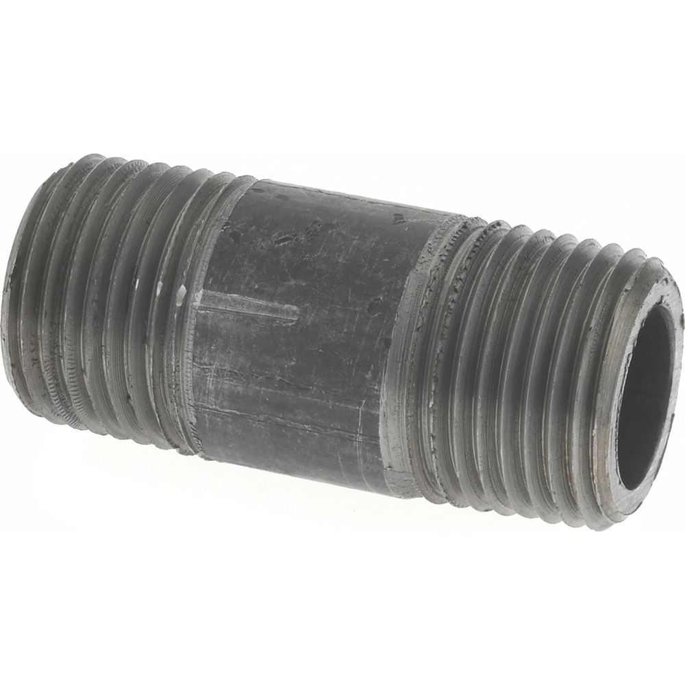 Value Collection Black Pipe Nipple: 3/8" Dia x 1-1/2" Long, Schedule 80 - MSCXNB03015