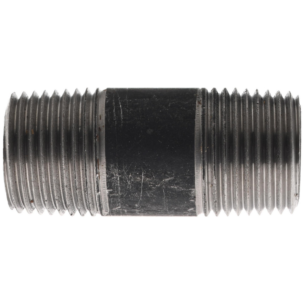 Value Collection Black Pipe Nipple: 3/8" Dia x 1-1/2" Long, Schedule 80 - MSCXNB03015