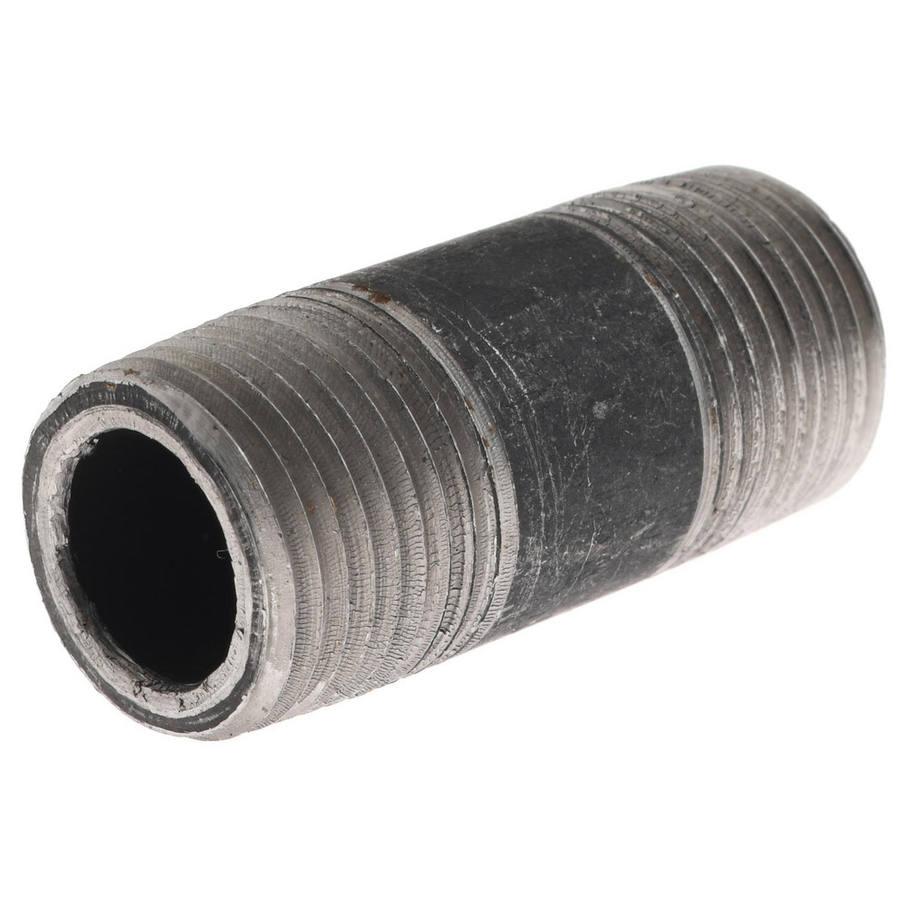 Value Collection Black Pipe Nipple: 3/8" Dia x 1-1/2" Long, Schedule 80 - MSCXNB03015