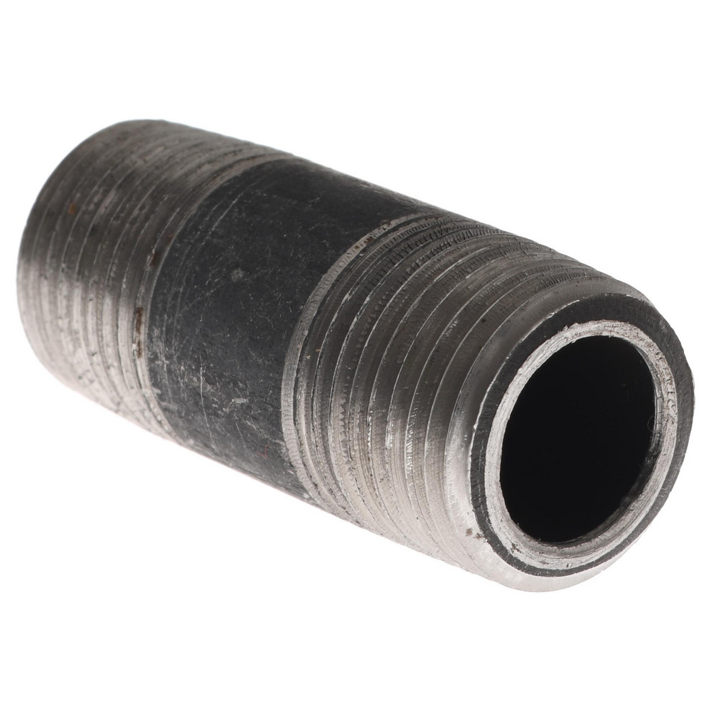 Value Collection Black Pipe Nipple: 3/8" Dia x 1-1/2" Long, Schedule 80 - MSCXNB03015