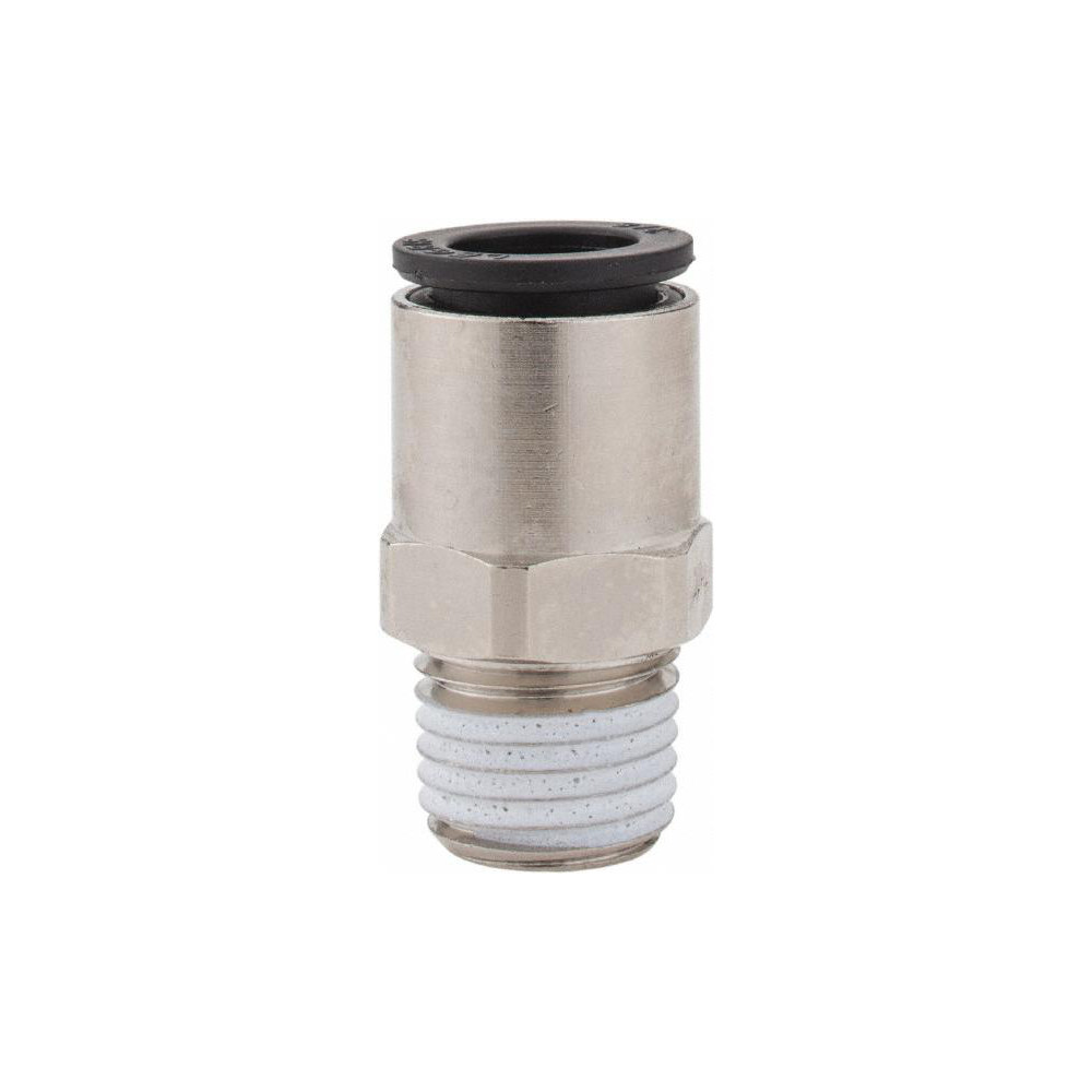 Legris Push-to-Connect Tube x MNPT Fitting: Connector, NPT, 3/8" OD - 3175 60 14