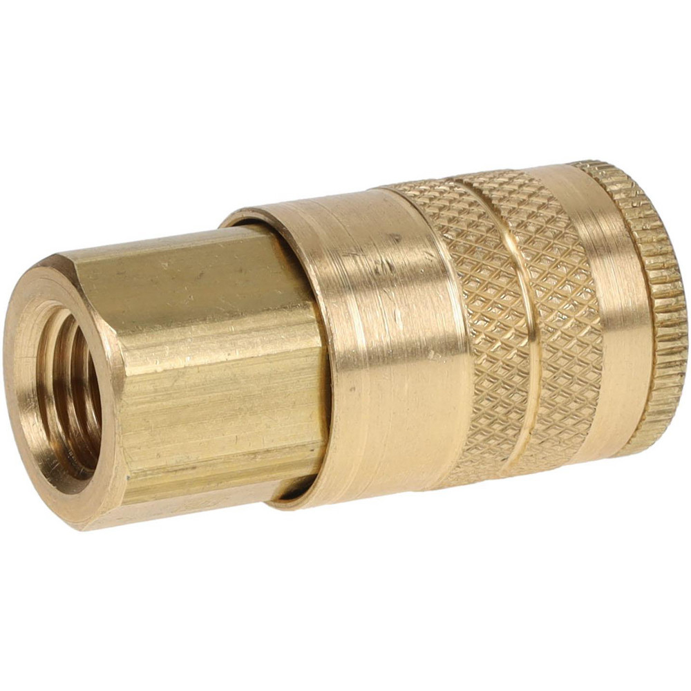 Parker Pneumatic Hose Coupling: 1/4-18, 1/4" Body Dia, Industrial Interchange - B23