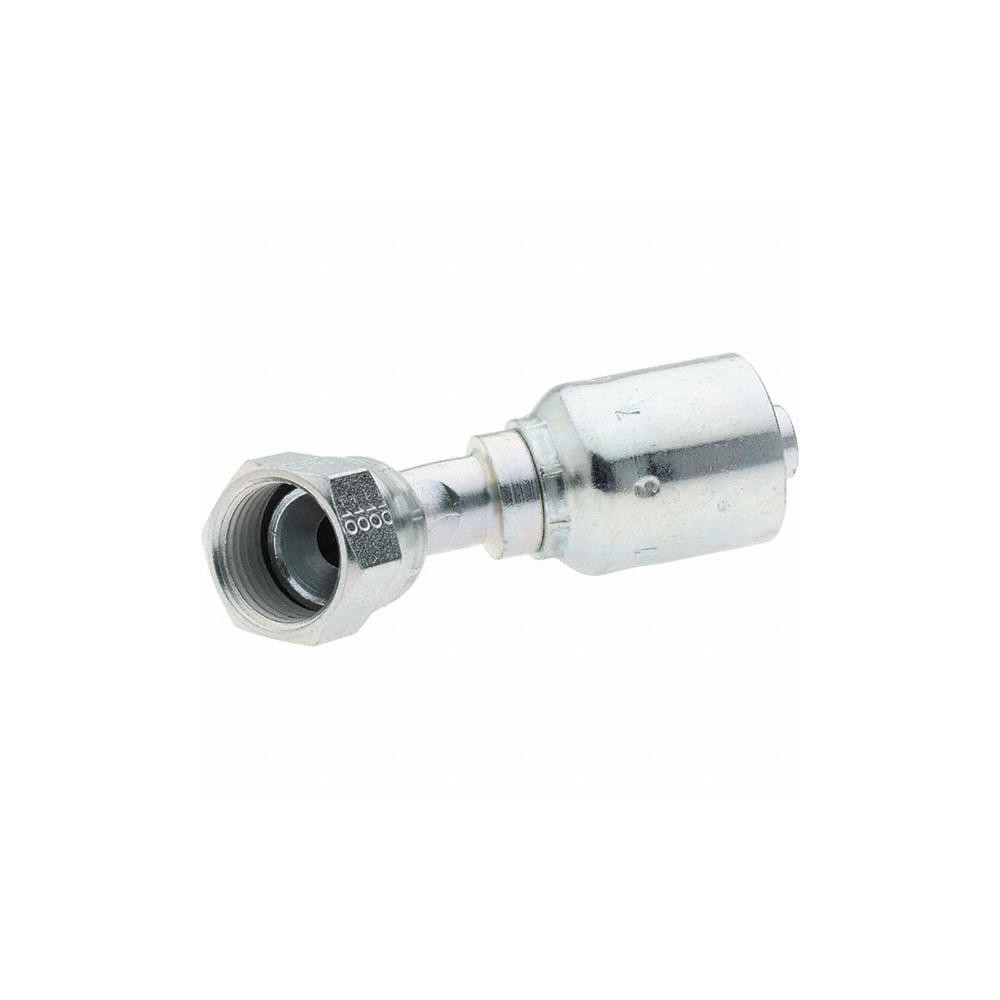 Parker Hydraulic Hose Short Drop Female JIC Swivel 45 ° Elbow: 0.5" ID, 8 mm, 7/8-14 - KP46867