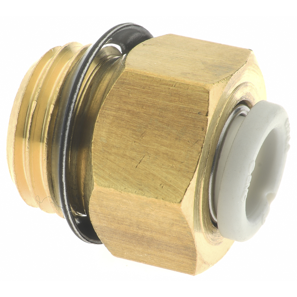 SMC PNEUMATICS Push-to-Connect Push-to-Connect Fitting: Connector, Universal, 6.00 mm OD - KQ2H06-U02A