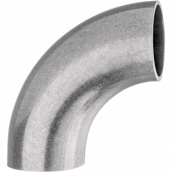 USA Industrials Sanitary Stainless Steel Pipe 90 ° Short Elbow, 2-1/2", Butt Weld Connection - ZUSA-STF-BW-14