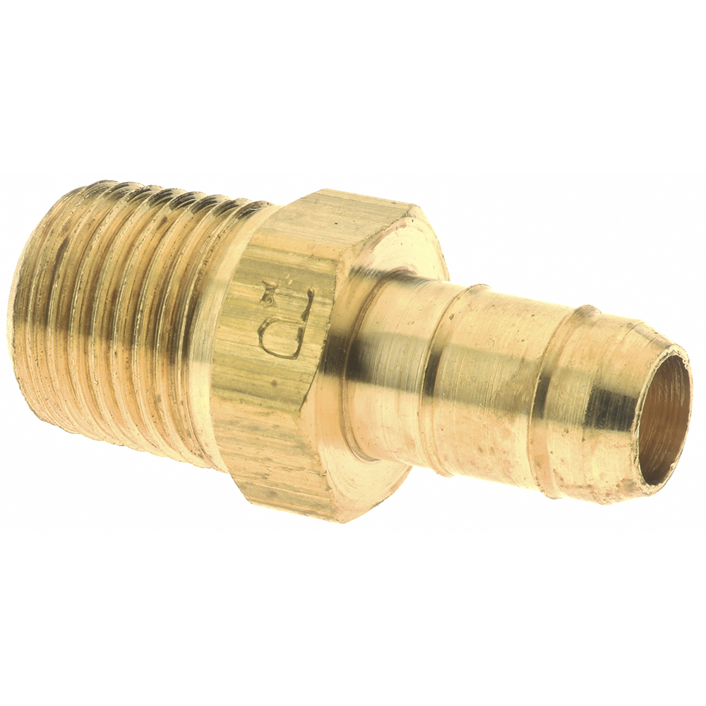 Parker Barbed Tube Male Connector: Multiple Barbs, 1/8-27 - 28-5/32-2