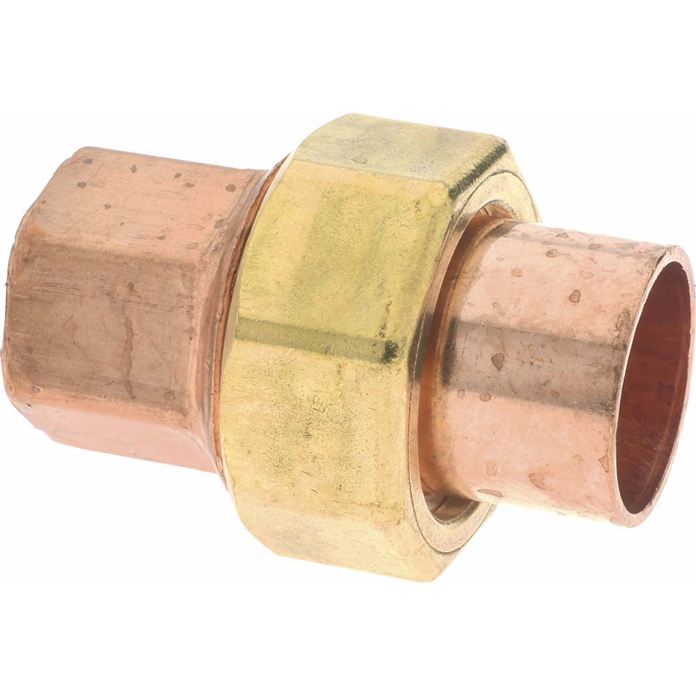 Mueller Industries Wrot Copper Pipe 45 ° Elbow: 1" Fitting, C x C, Solder Joint - W 03044