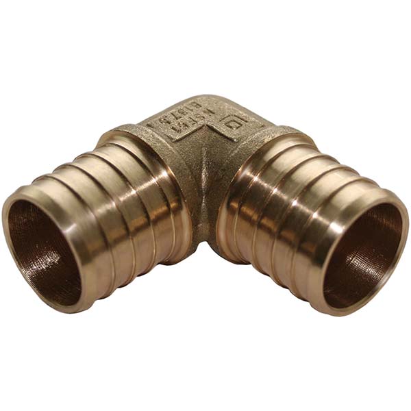 Value Collection Brass Pipe 90 ° Elbow: 3/4 x 3/4" Fitting, FNPT x FNPT - -10845-1