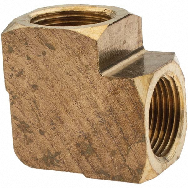 Value Collection Brass Pipe 90 ° Elbow: 3/4 x 3/4" Fitting, FNPT x FNPT - -10845-1