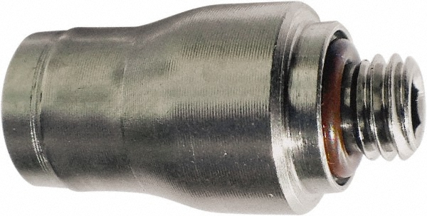 Norgren Push-to-Connect Tube x Metric Thread Fitting: 90 deg Swivel Elbow Adapter, M5x0.8 Thread, 6.00 mm OD - 102470605