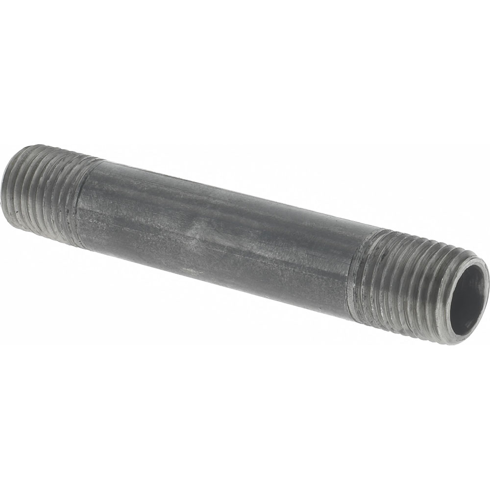 Value Collection Black Pipe Nipple: 1/4" Dia x 3" Long, Schedule 40 - NB02030