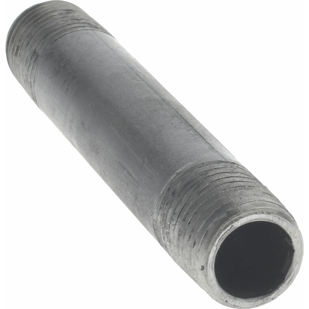 Value Collection Black Pipe Nipple: 1/4" Dia x 3" Long, Schedule 40 - NB02030