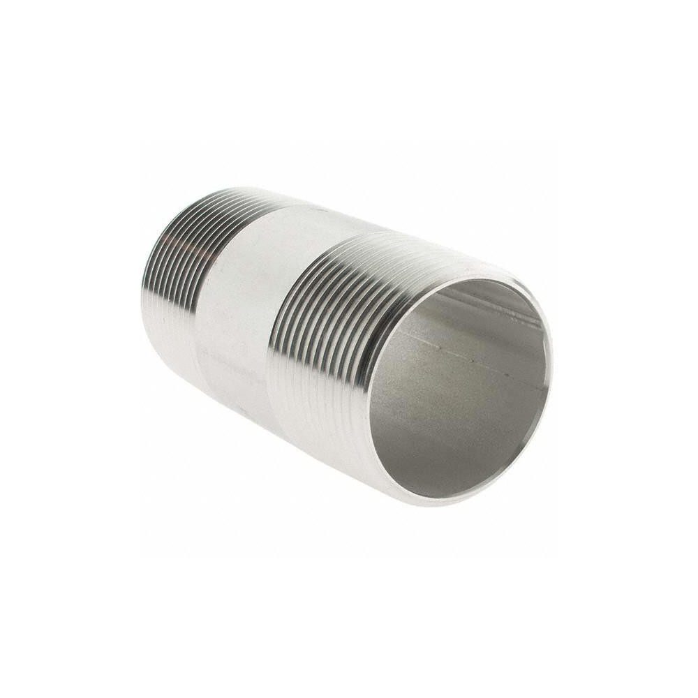 Value Collection Stainless Steel Pipe Nipple: 1-1/4" Pipe, Grade 316 & 316L - 6BN11/4*3