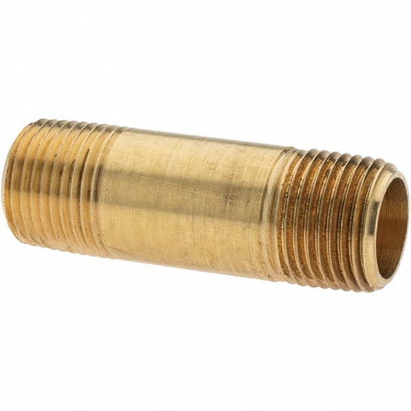 Parker Industrial Pipe Long Nipple: 1/4" Male Thread, MNPTF - MP11099-3