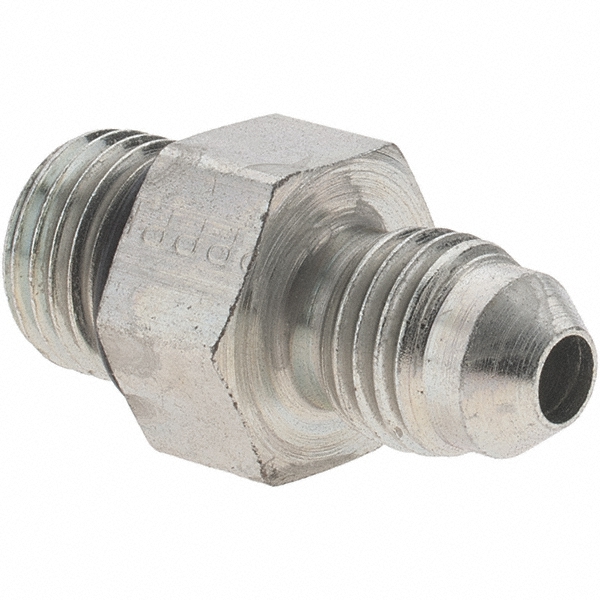 Parker Steel Flared Tube Connector: 1/2" OD, 3/4-16 Thread, 37 deg Flared Angle - PT-00088