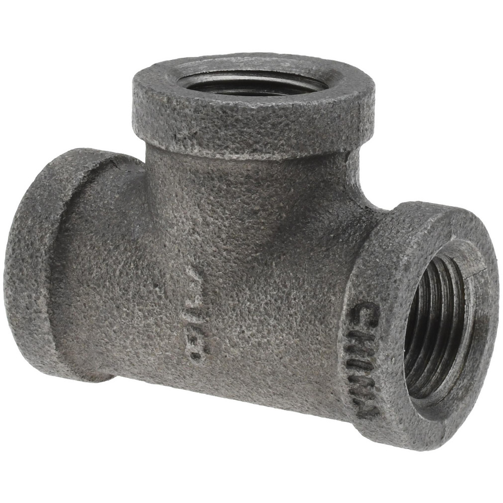 Value Collection Black Pipe Fittings: Tee, 1/4", Threaded, Malleable Iron - MDB130 8-5