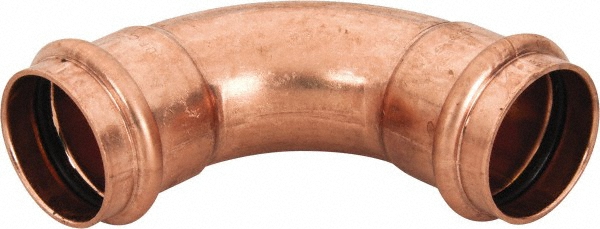 Mueller Industries Wrot Copper Pipe Adapter: 1/2" Fitting, C x F, Solder Joint - W 01231