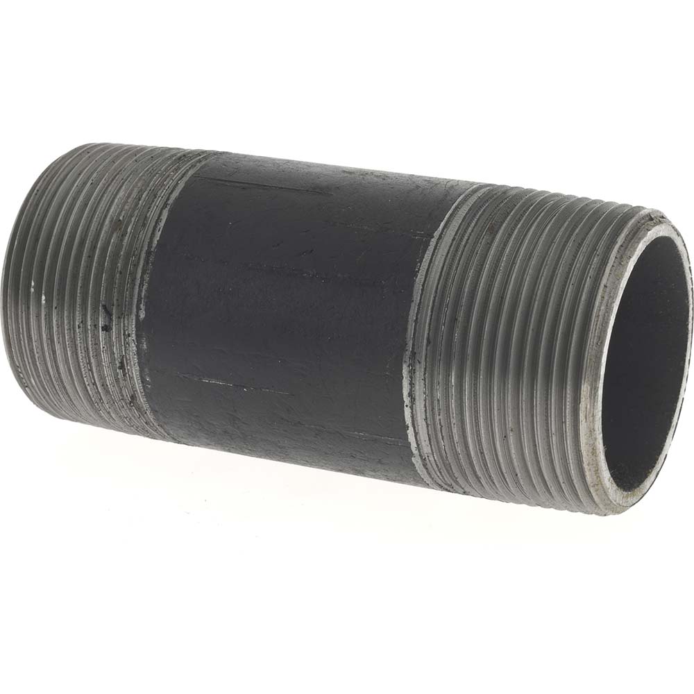 Value Collection Black Pipe Nipple: 1-1/2" Dia x 6" Long, Schedule 40 - NB08060