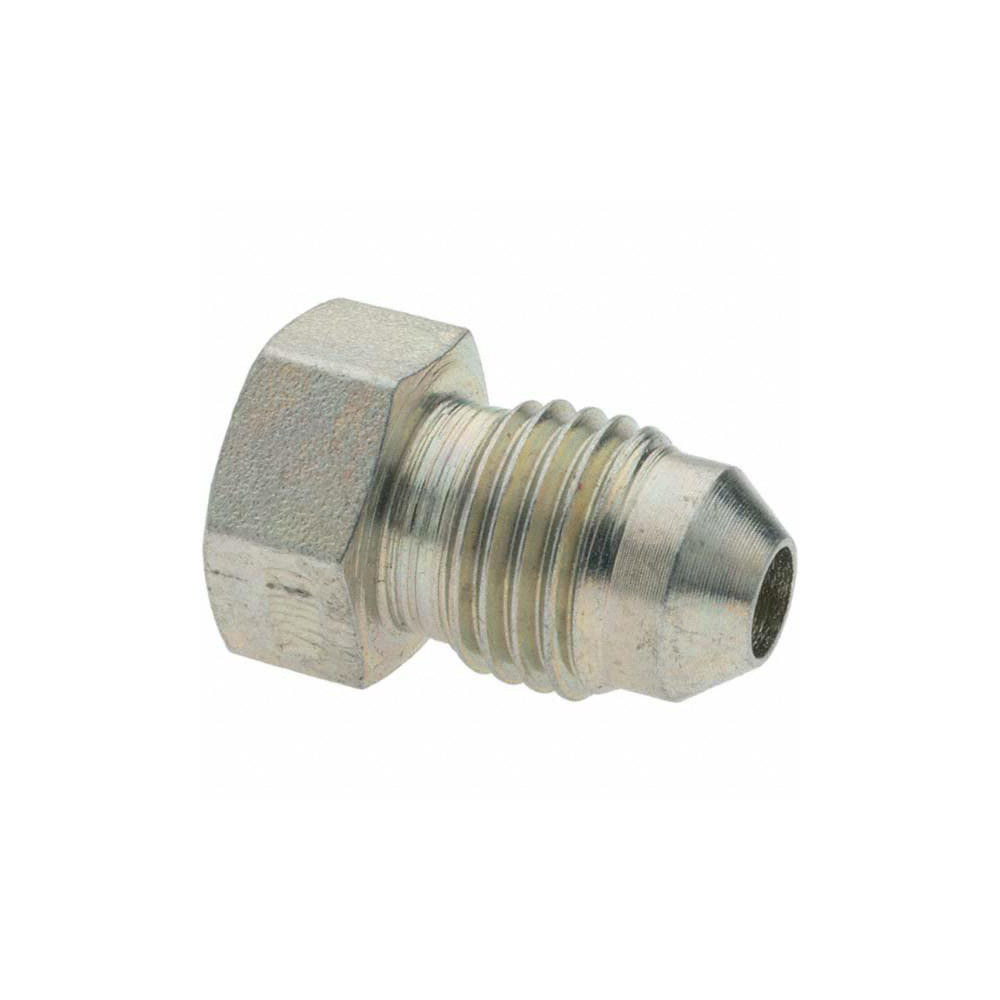 Brennan Steel Flared Tube Plug: 1/4" OD, 37 deg Flared Angle - 10450