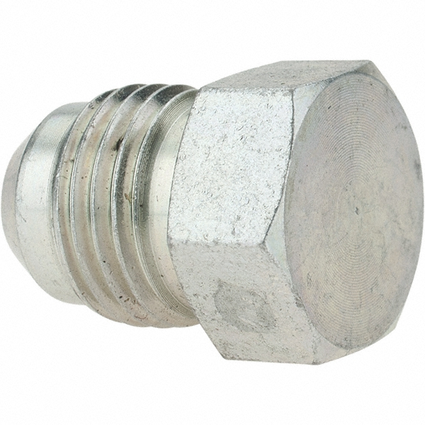Parker Steel Flared Tube Plug: 3/4" OD, 37 deg Flared Angle - BDKP809730