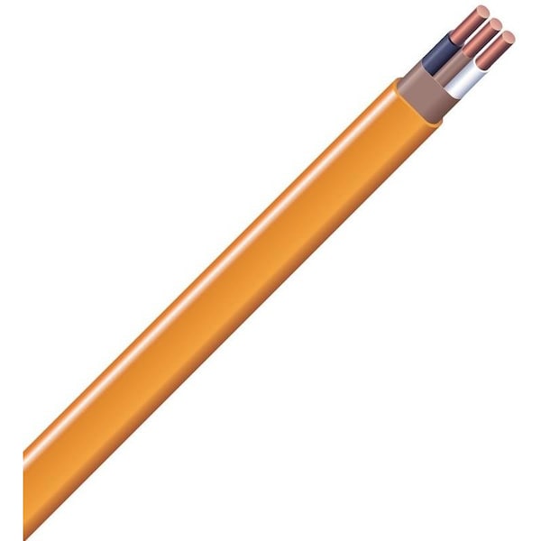 Southwire NM-B, Non-Metallic Building Cable, Copper, 10 AWG, 2C, Solid, 50 ft - 10/2NM-WGX50
