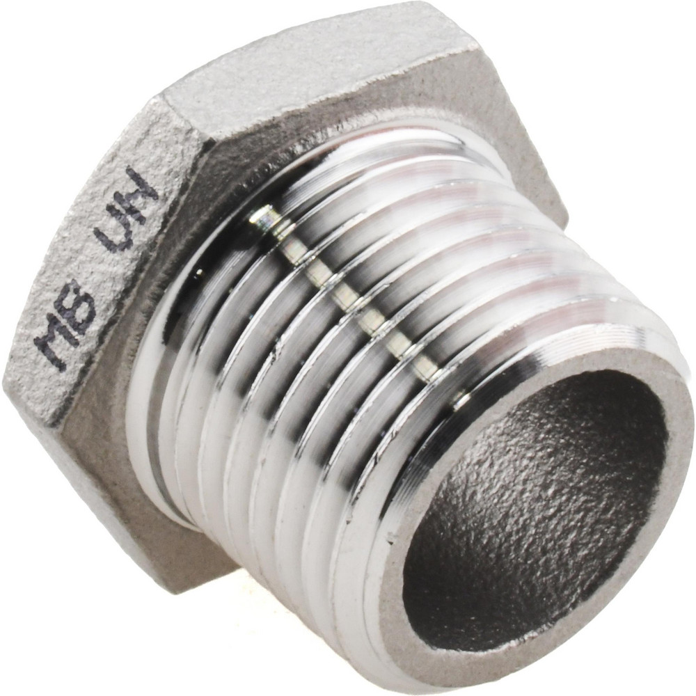 Merit Brass Pipe Bushing: 1/2 x 1/4", 304 Stainless Steel - K414-0804