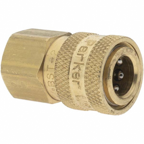 Parker Hydraulic Hose Connector: 0.3125" OD, 1/4-18 - KP70886