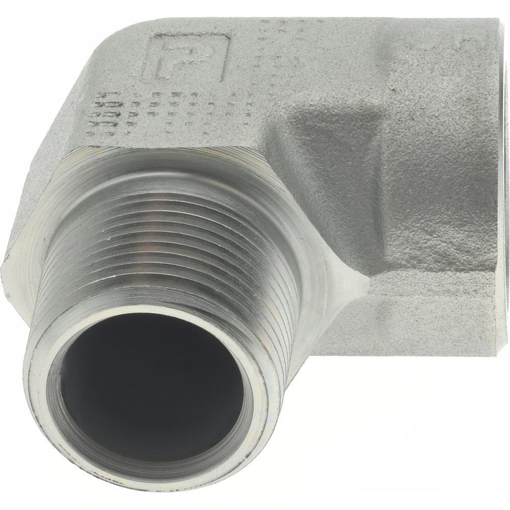 Parker Industrial Pipe 90 ° Street Elbow: 3/4" Female Thread, 3/4" Male Thread, MNPTF x FNPTF - 3/4 CD-S