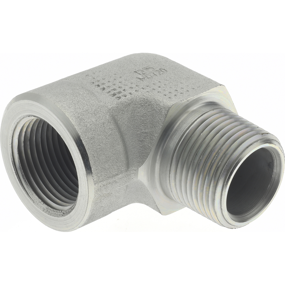 Parker Industrial Pipe 90 ° Street Elbow: 3/4" Female Thread, 3/4" Male Thread, MNPTF x FNPTF - 3/4 CD-S