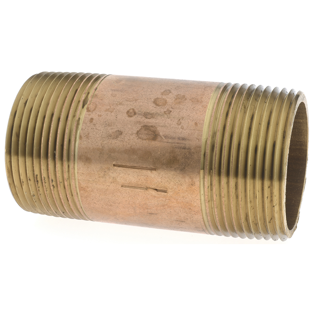 Merit Brass Brass Pipe Tee: 1-1/4" Fitting, Threaded, FNPT x FNPT x FNPT, Class 125 - X106-20