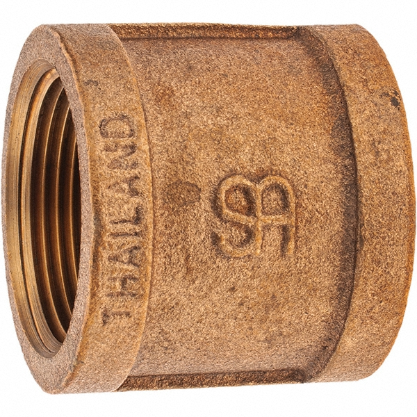 Merit Brass Brass Pipe Tee: 1-1/4" Fitting, Threaded, FNPT x FNPT x FNPT, Class 125 - X106-20