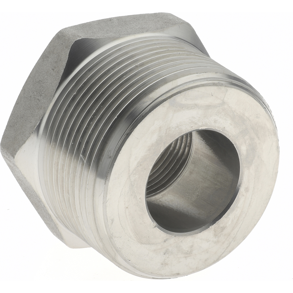 Merit Brass Pipe Bushing: 1-1/2 x 3/4", 304 & 304L Stainless Steel - 3414D-2412