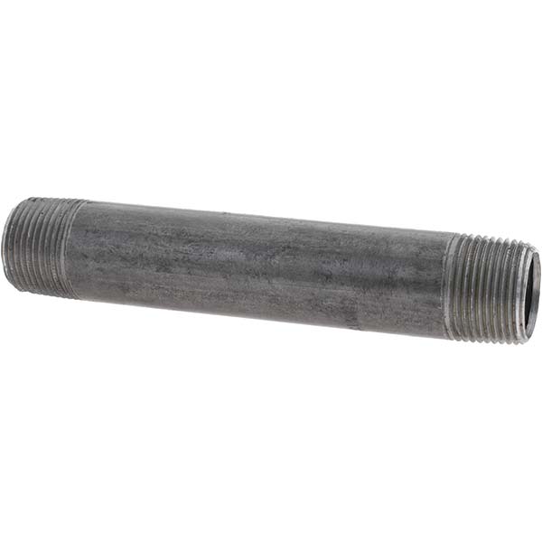 Value Collection Galvanized Pipe Nipple: 1", 3" Long, Schedule 40, Steel - MSCNG06030