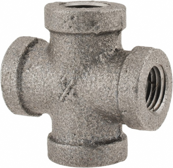 Legris Push-to-Connect Tube x Tube Fitting: Cross, 1/4" OD - 3107 56 00