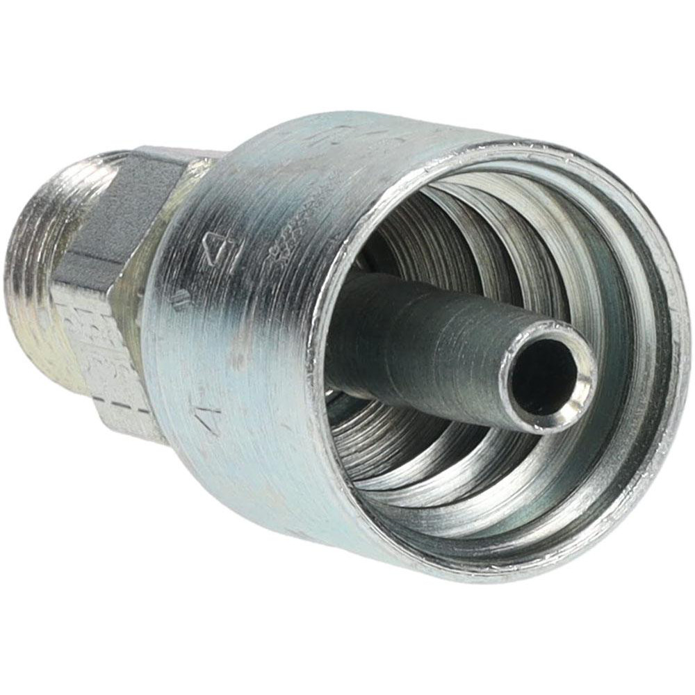 Parker Hydraulic Hose Male Seal-Lok Fitting: 0.25" ID, 4 mm, 1/4" - KP60943